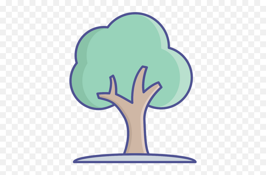 Tree Icon Of Colored Outline Style - Available In Svg Png Tree,Free Tree Icon