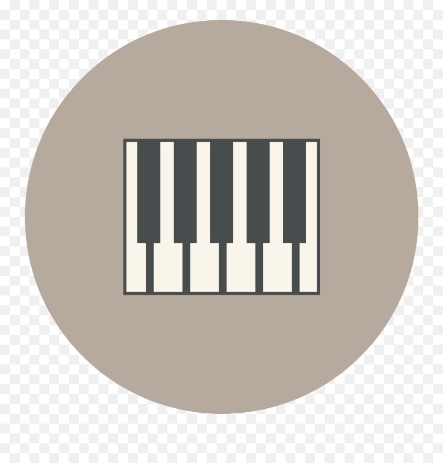 Music Circle Icon Piano 1192224 Png - Piano Icon Png,Piano Keys Icon