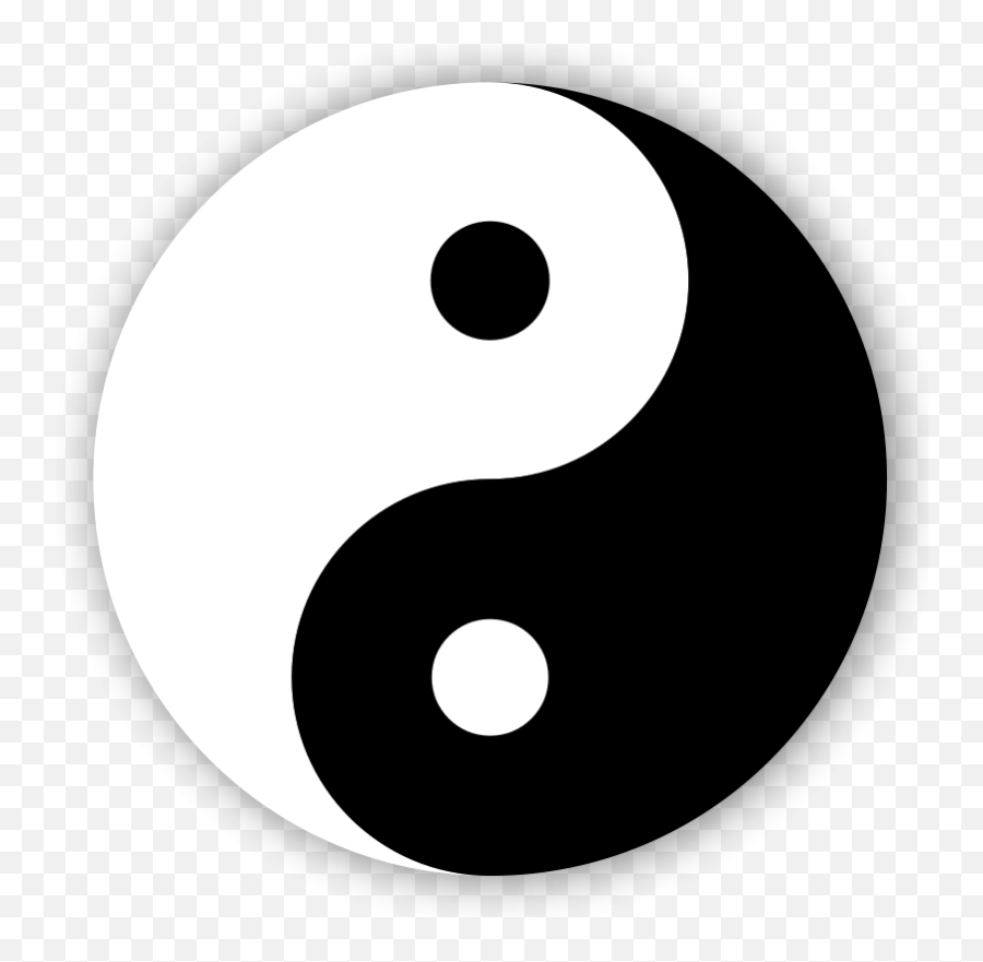 Yin Yang Symbol - Yin And Yang Png,Free Line Taichi Icon