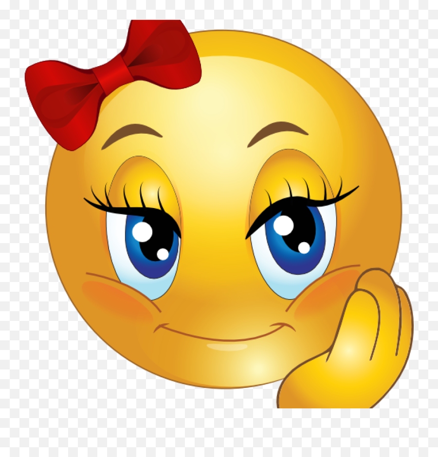 Girl Smiley Clipart Free - Smiley Clipart Png,Excited Emoji Png
