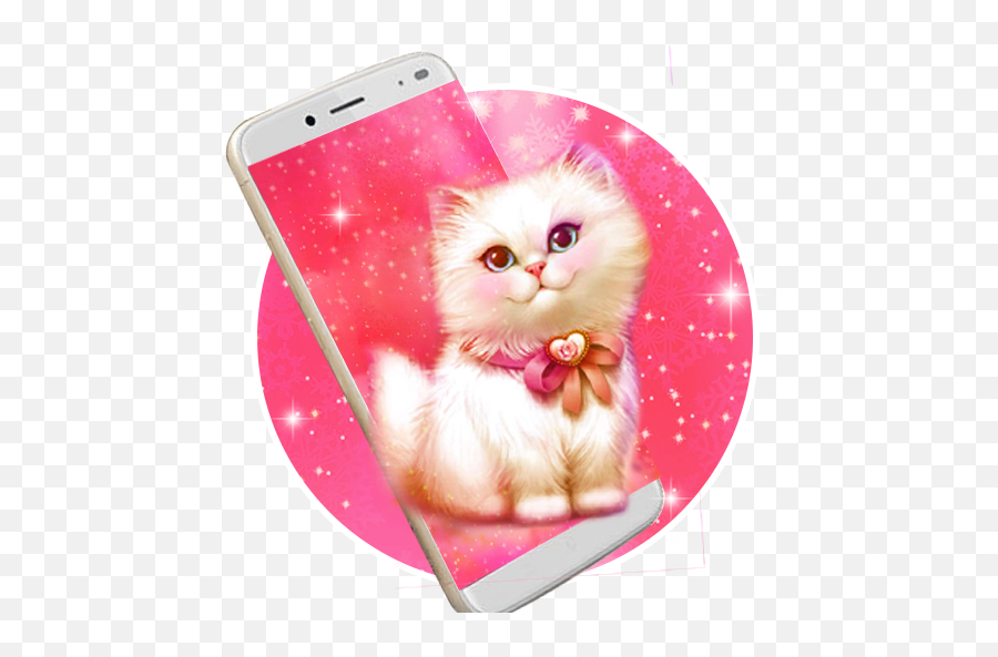 Kawai Cute Kitty Live Wallpaper - Cute Android Wallpaper For Mobile Png,Cute  Kawaii Shelf Icon Wallpappers - free transparent png images 