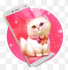 Kawai Cute Kitty Live Wallpaper - Android For Mobile png
