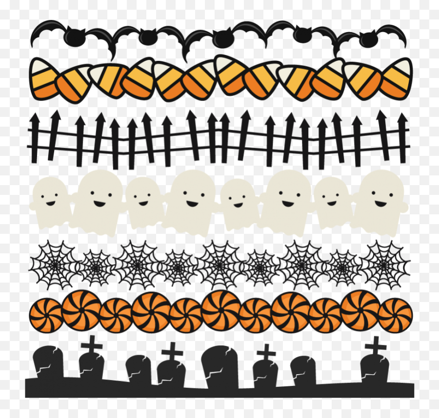 Borders Png Halloween Borders Set Svg Scrapbook Title Banner Halloween Border Clipart Free Transparent Png Images Pngaaa Com