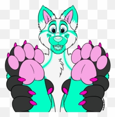 Ooh Look Itu0027s Wolfy Aquau0027s Feet Pawsies Not My Art By - Language png