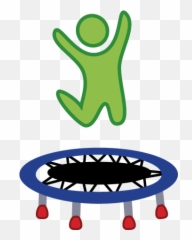 Clipart Trampoline Png - Jumping On A Trampoline,Trampoline Png