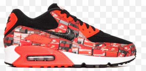 Air Max 90 Print Aq0926 - Sneakers Png,Shoe Print Png