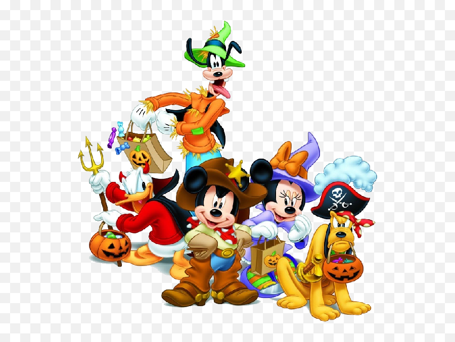 Library Of Disney Happy Halloween Clipart Free Download Png - Disney Cartoon Characters Halloween,Disney Png Images