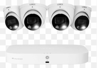 Lorex Fusion 4k 8 - Channel 2TB Wired NVR System with Dome Cameras 2K WiFi Video Doorbell and Smart Sensor Kit png
