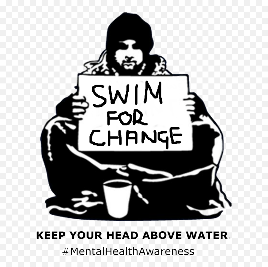 Mental Health Swim For Change South Africa - Keep Your Coins I Want Change Drawing Png,Swim Png