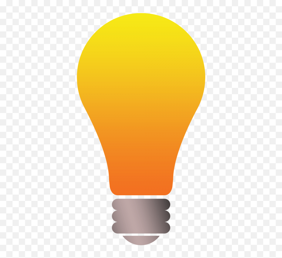 Download Free Bulb Vector Png Icon Transparent Orange Light