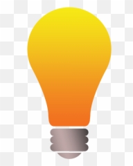 Download Free Bulb Vector Png Icon Transparent Orange Light