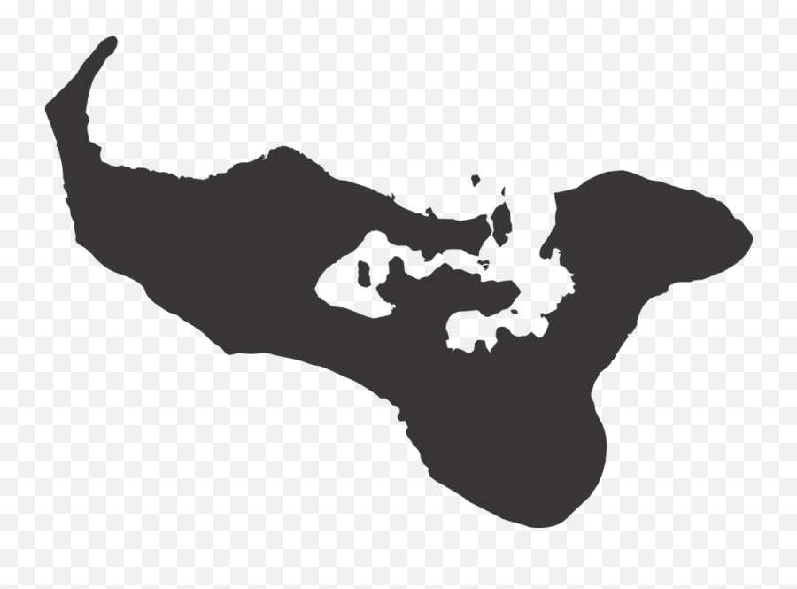Floating Island Black And White - Floating Islandblack And Tonga Map Silhouette Png,Floating Island Png