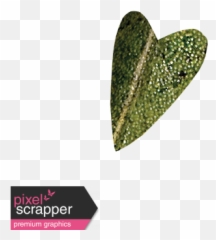 Falling For You - Green Leaf Heart 3 Graphic By Janet Scott Heart Png,Falling Hearts Png