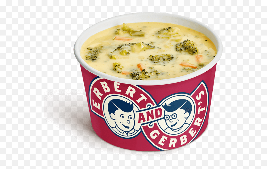 Cheddar Cheese U0026 Broccoli Erbert Gerbertu0027s Sandwich Shop - Erberts And Gerberts Broccoli Cheese Soup Png,Broccoli Transparent