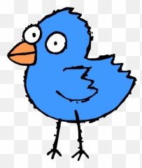 Cartoon Black White Drawing Bird - And Clipart png