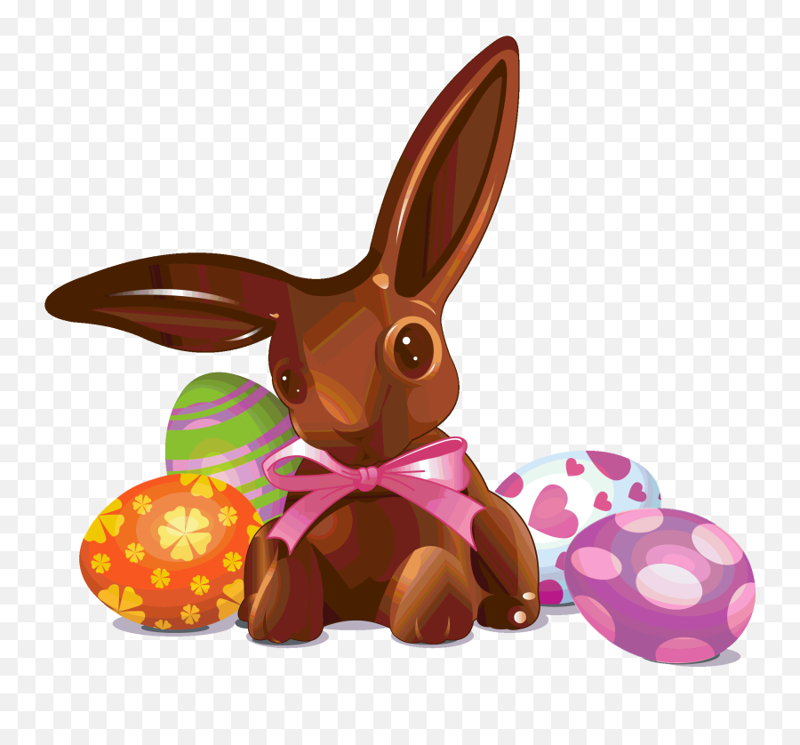 Download Easter - Chocolate Bunny And Eggs Chocolate Easter Easter Bunny And Chocolate Eggs Png,Chocolate Bunny Png