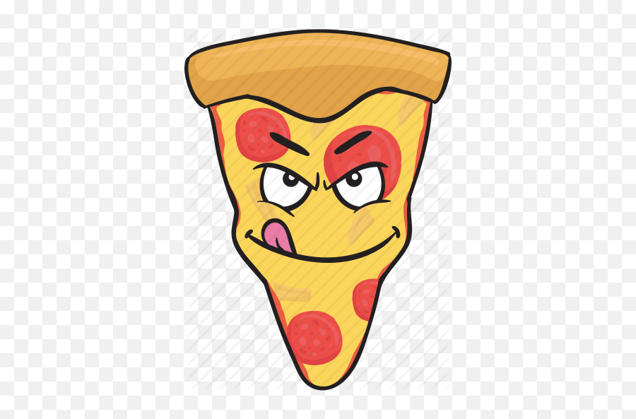 Cartoon Emoji Pizza Slice Smiley Icon - Pizza Slice Emoji Png,Pizza Emoji Png