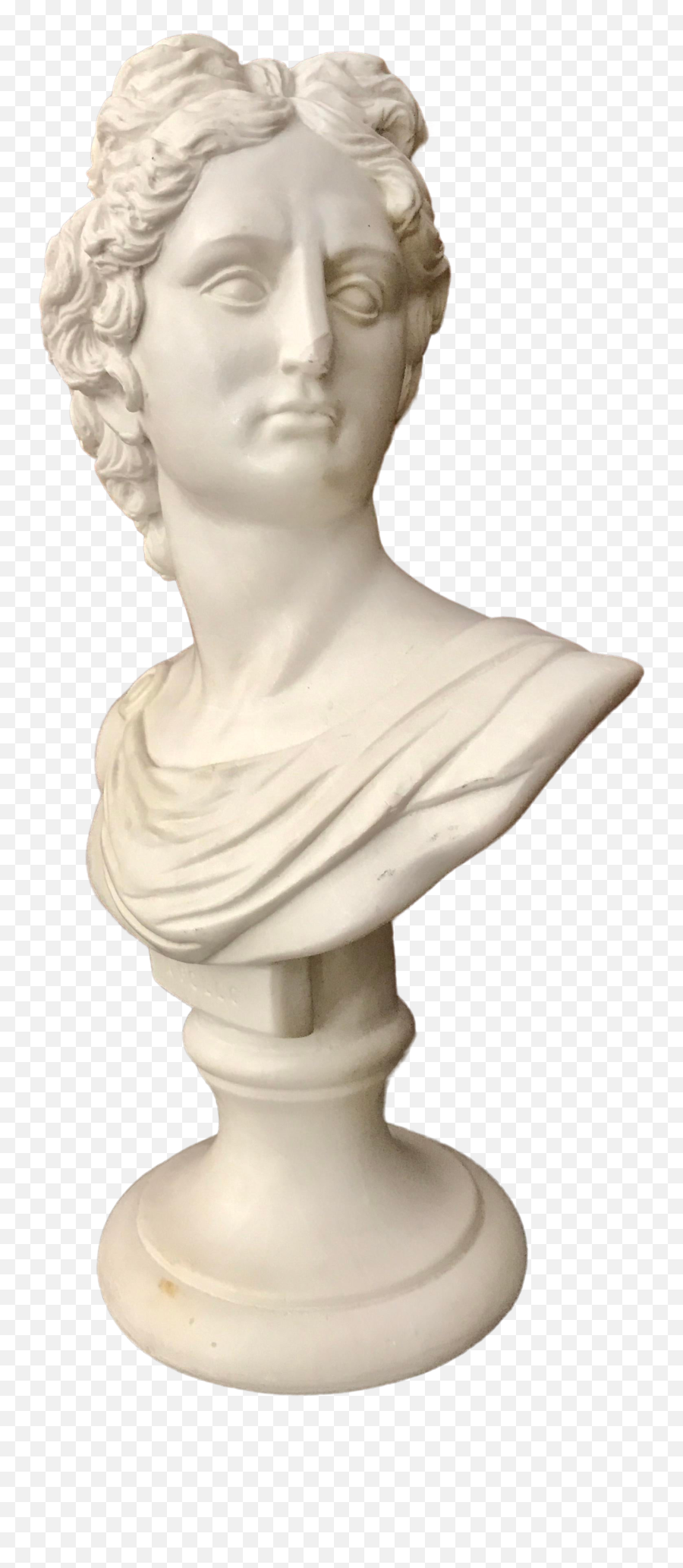 Vintage Hollywood Regency Bust Of Apollo - Bust Png,Greek Statue Png