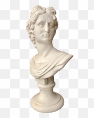 Vintage Hollywood Regency Bust Of Apollo - Bust Png,Greek Statue Png