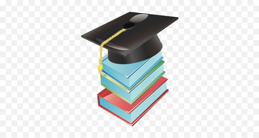 Download Graduation Clipart Png - Books With Grad Cap Clipart Png,Graduation Clipart Png