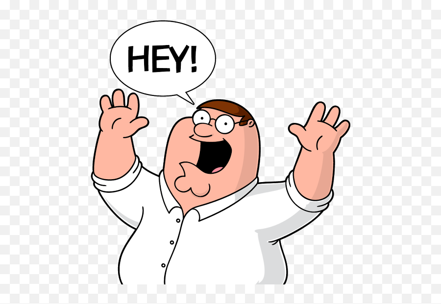 Peter Griffin Says Hey - Family Guy Funny Stickers Png,Peter Griffin Png