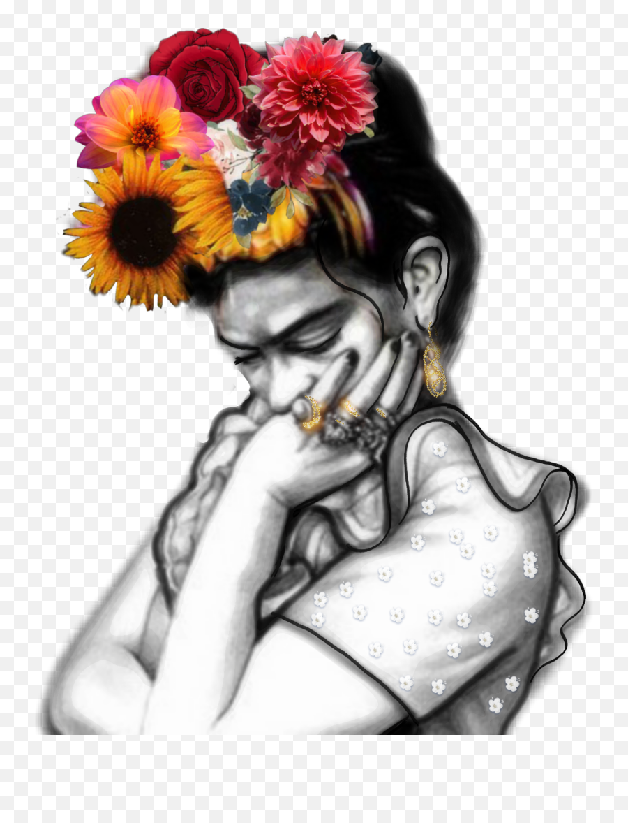 Frida Fridakahlo Flowers - Frida Kahlo Png,Mexican Flowers Png