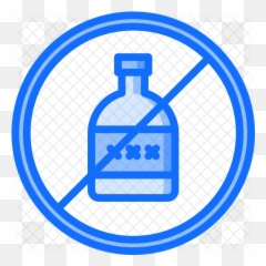 No Poison Icon Of Colored Outline Style - Dont Touch Blue png