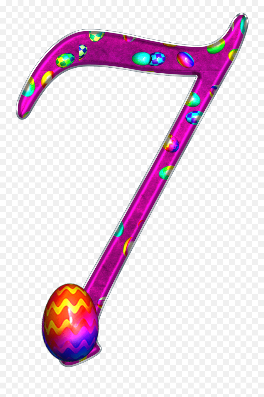 Easter Theme Number 7 Transparent Png - Stickpng Chiffre 7 Png,Number 7 Png