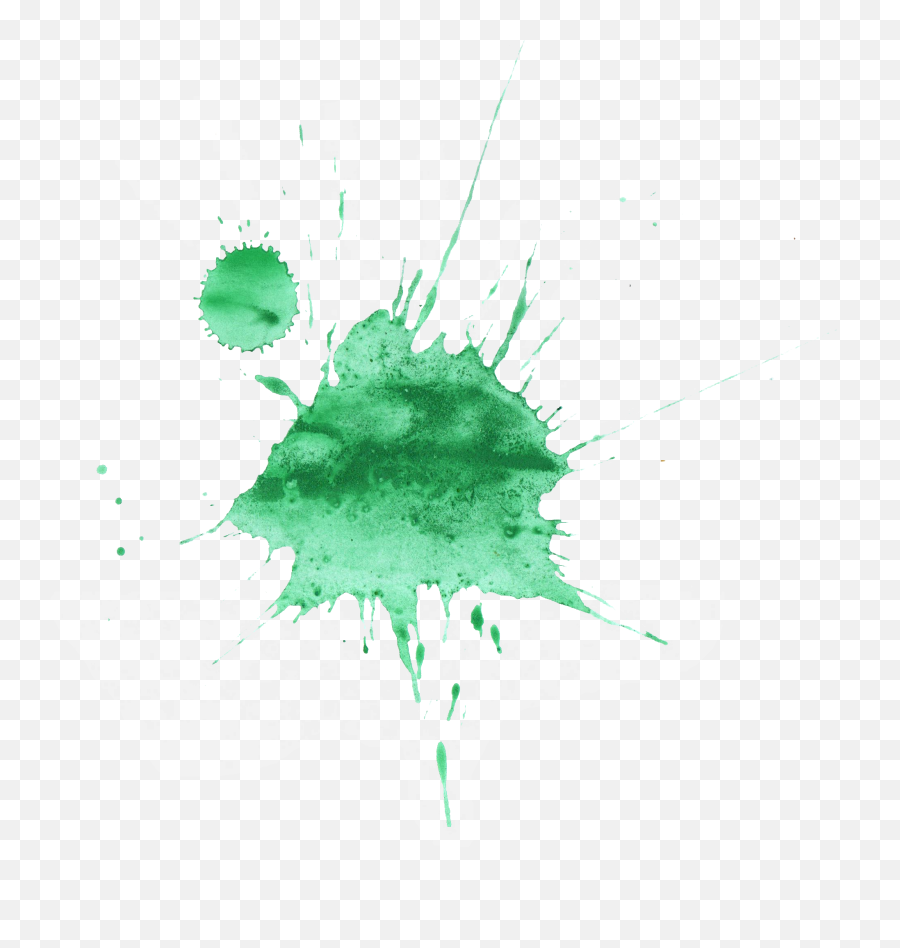 Download 16 Green Watercolor Splatter - Watercolour Splat Green Watercolor Splash Png,Splat Png