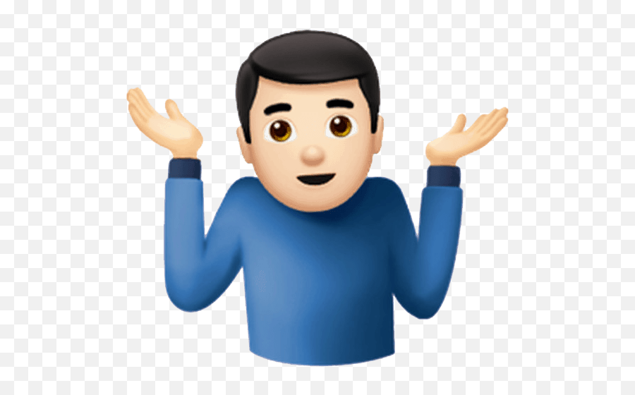 Download Dont Know Emoji Man Hd Png - Uokplrs,Facepalm Emoji Png