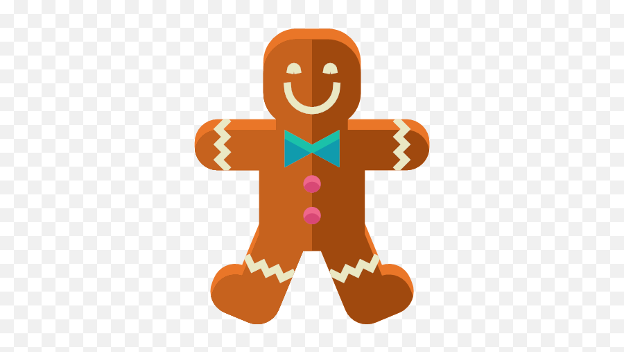 Dessert Gingerbread Man Sweets Icon - Flat Christmas Icons Png,Gingerbread Man Png