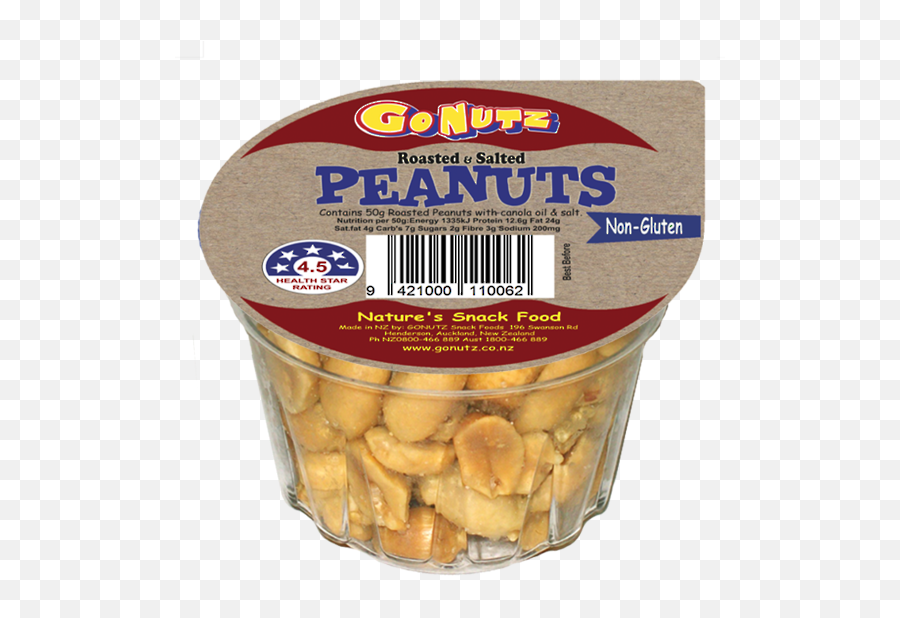 Download Peanuts Roasted Salted Tub 50g - Peanut Full Size Convenience Food Png,Peanut Png