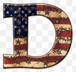 D High Quality Png - American Flag Clipart Letters,D Png