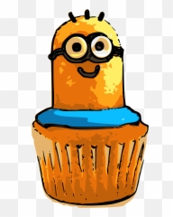 Twinkie Clipart Transparent Background - Minion Cupcake Png,Twinkie Png