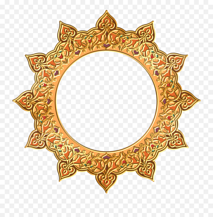Round Frame Png Picture Arts - Islamic Circle Design Png,Circle Frame Png