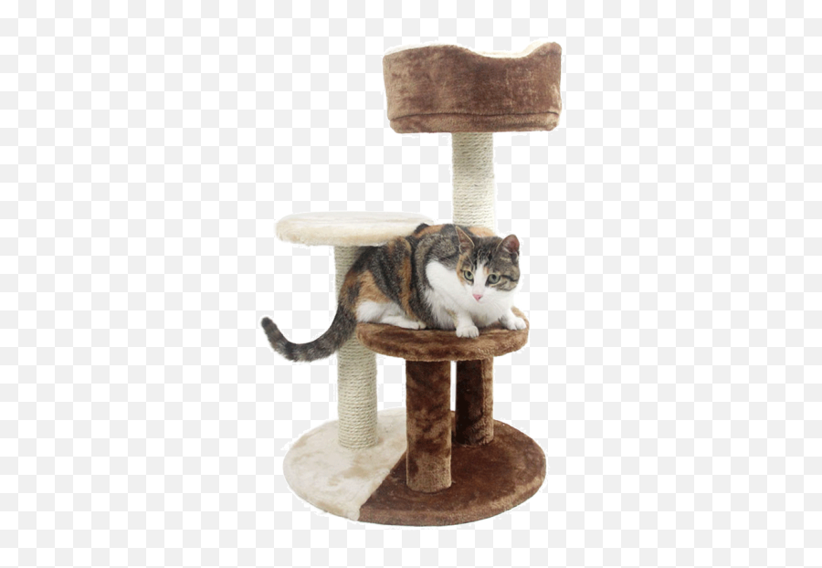Luxurious Three - Layer Cat Climbing Frame 80031 Comfortable Cat Tree Png,Scratch Cat Png