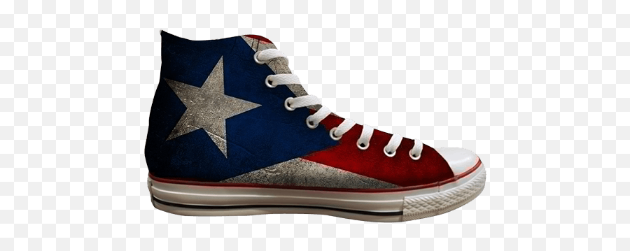 Chuck Taylor All Star Hi U0027puerto Rico Flagu0027 - Converse Shoe Png,Puerto Rican Flag Png