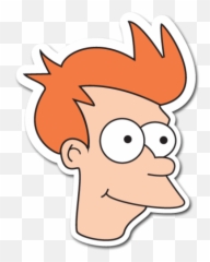 Fryhead Futurama Sticker - Philip J Fry Png,Futurama Logos