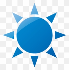 4570book Hd Ultra Blue Sun Clipart Transparent Pack 5244 - Icon Png