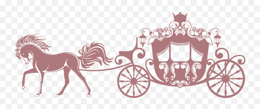 Princess Carriage - Cinderella Horse And Carriage Clipart Png,Cinderella Carriage Png