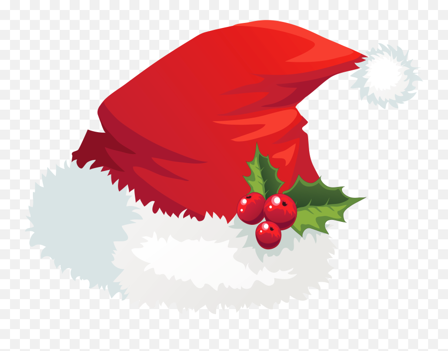 Free Santa Hat Clipart Transparent - Father Christmas Hat Png,Santa Hat Clipart Png