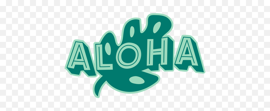 Aloha Hawaiian Lettering - Logo Aloha Png,Aloha Png