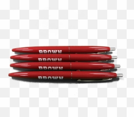 Red And White Bic Click Pen - 4PK Brown Bookstore Marking Tool png