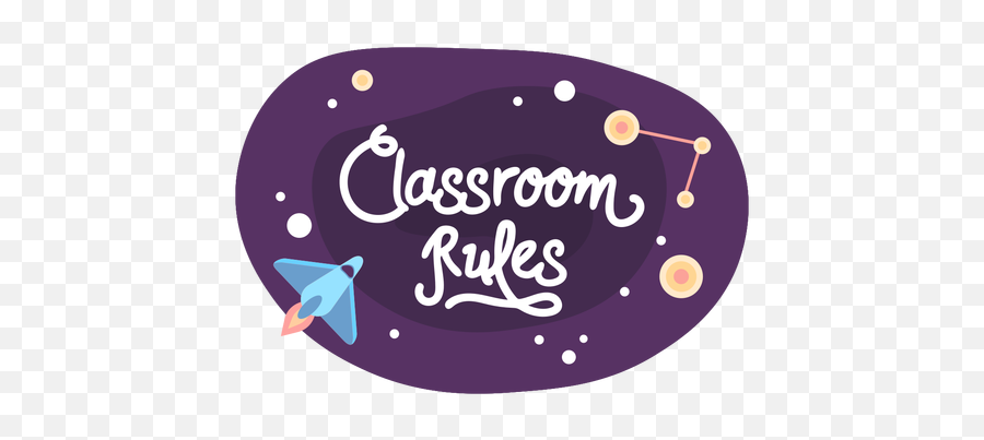Classroom Rules Space Sticker Icon - Transparent Png U0026 Svg Classroom Rules Icon,Google Classroom Icon Png