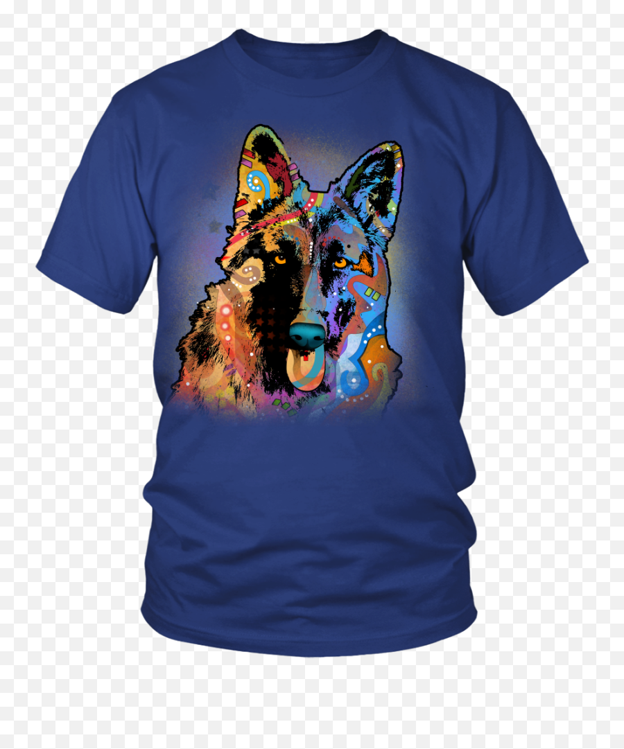 German Shepherd 43 Oz Tee All Colors U0026 Sizes - Larry Bernandez T Shirt Png,German Shepherd Transparent