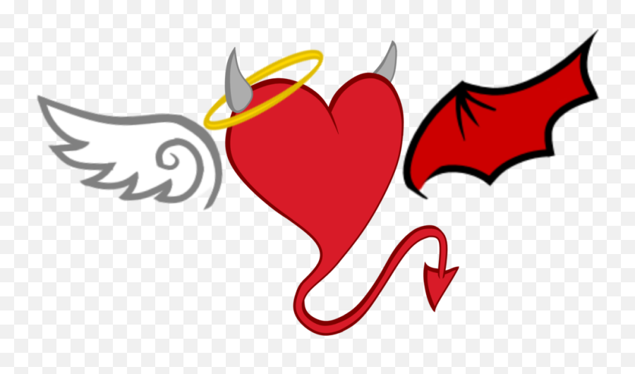 Devil Horns - Mlp Devil Cutie Mark Transparent Png Angel And Devil Wings Drawing,Horns Transparent