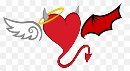 Devil Horns - Mlp Cutie Mark Transparent Png Angel And Wings Drawing
