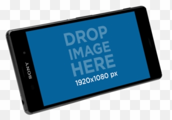 Download Hd Floating Android Phone Over - Smartphone png