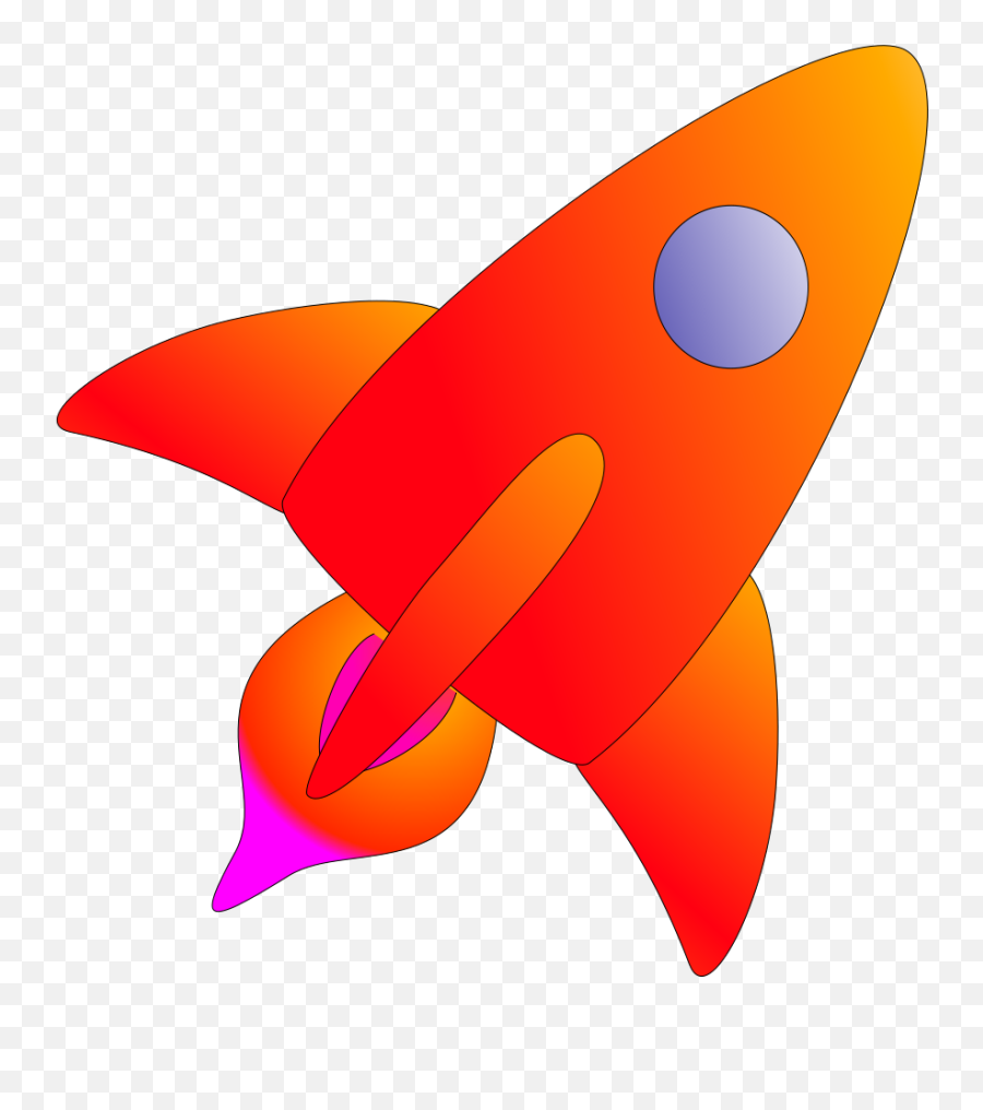 Cartoon Rocket Png Svg Clip Art For - Vertical,Cartoon Rocket Png