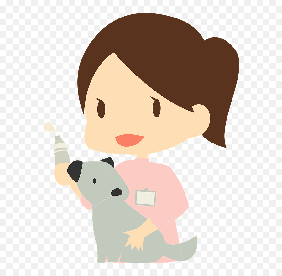 Veterinarian Woman With Dog Clipart Free Download - Veterinarian Cat Clip Art Png,Dog Clipart Transparent
